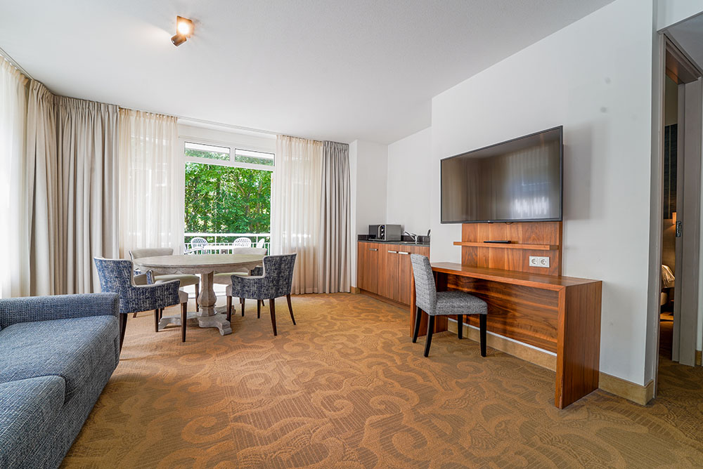 Appartement kamer van Grand Hotel Ter Duin met aparte woonruimte